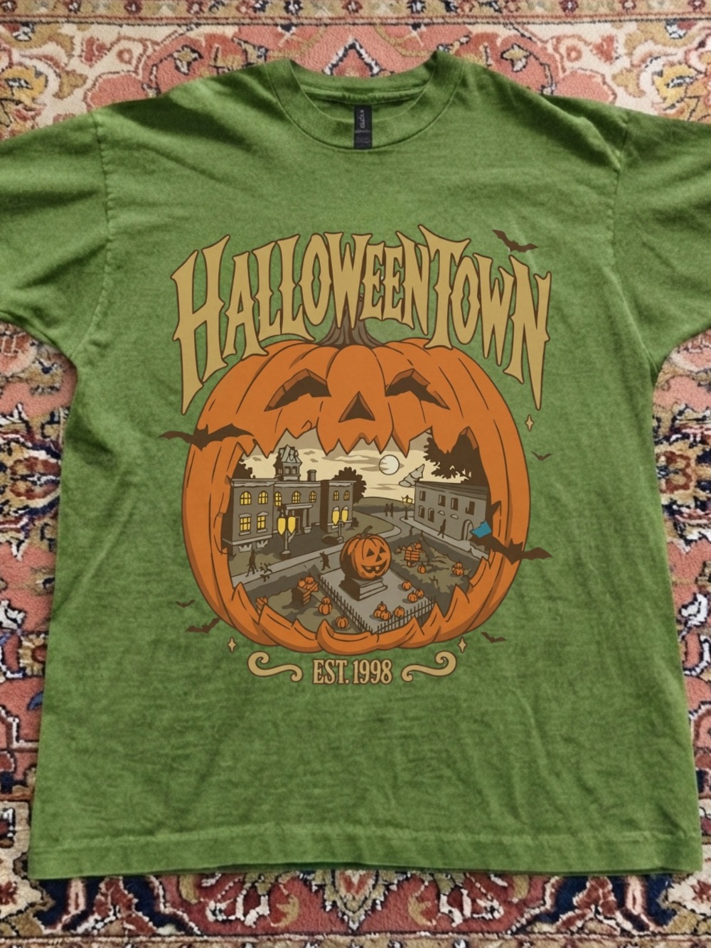 Gildan Kiwi HalloweenTown Pumpkin Graphic Tee